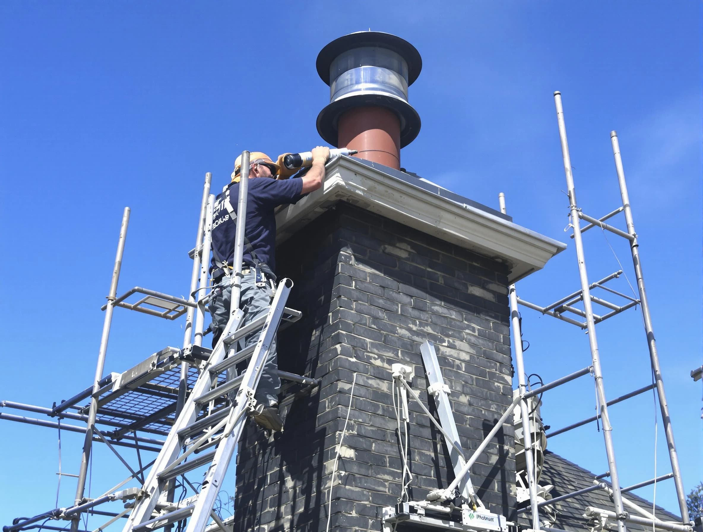 Sturdy chimney crown finished by Kaysville Chimney Sweep in Kaysville, UT