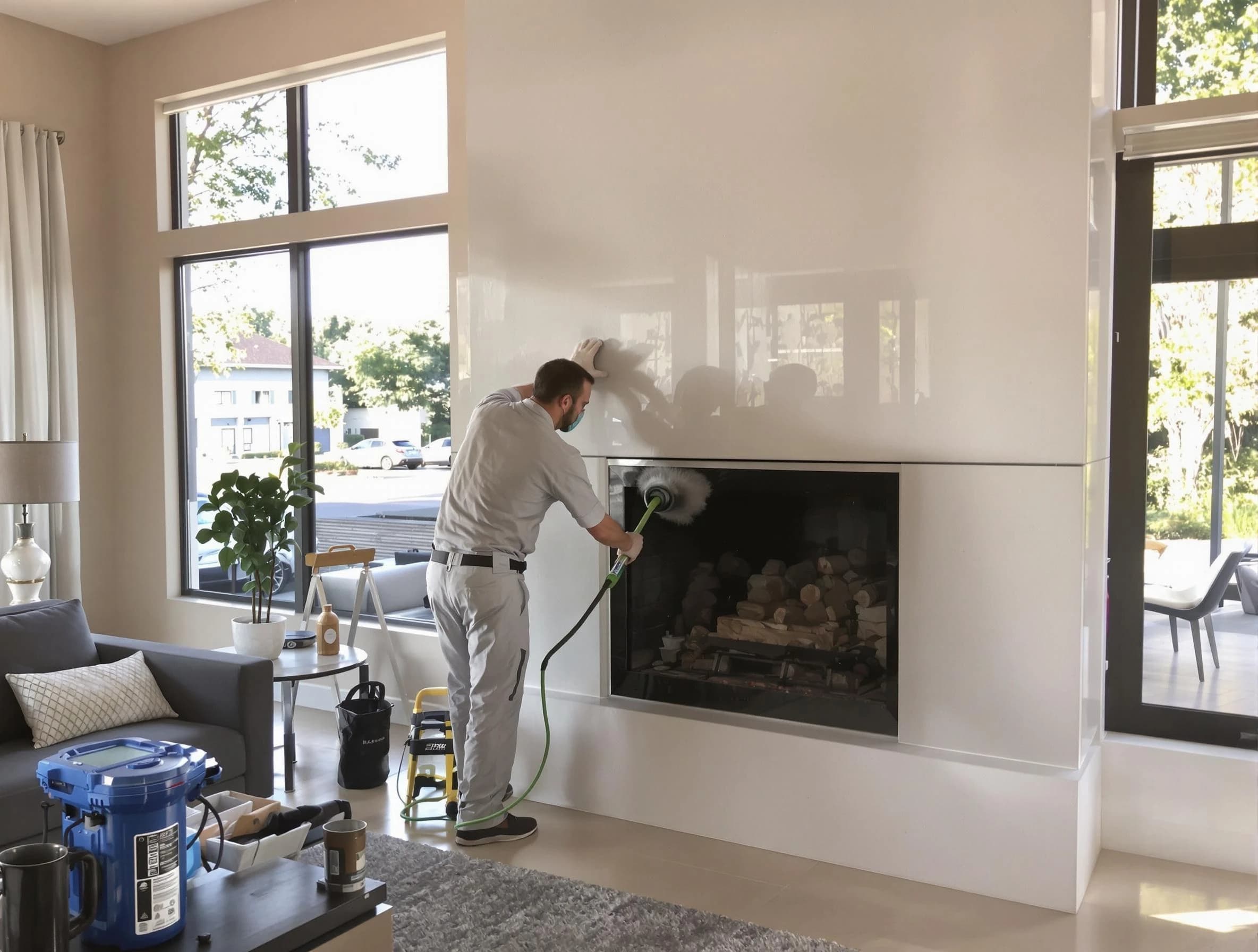 Kaysville Chimney Sweep performing thorough soot removal in Kaysville, UT