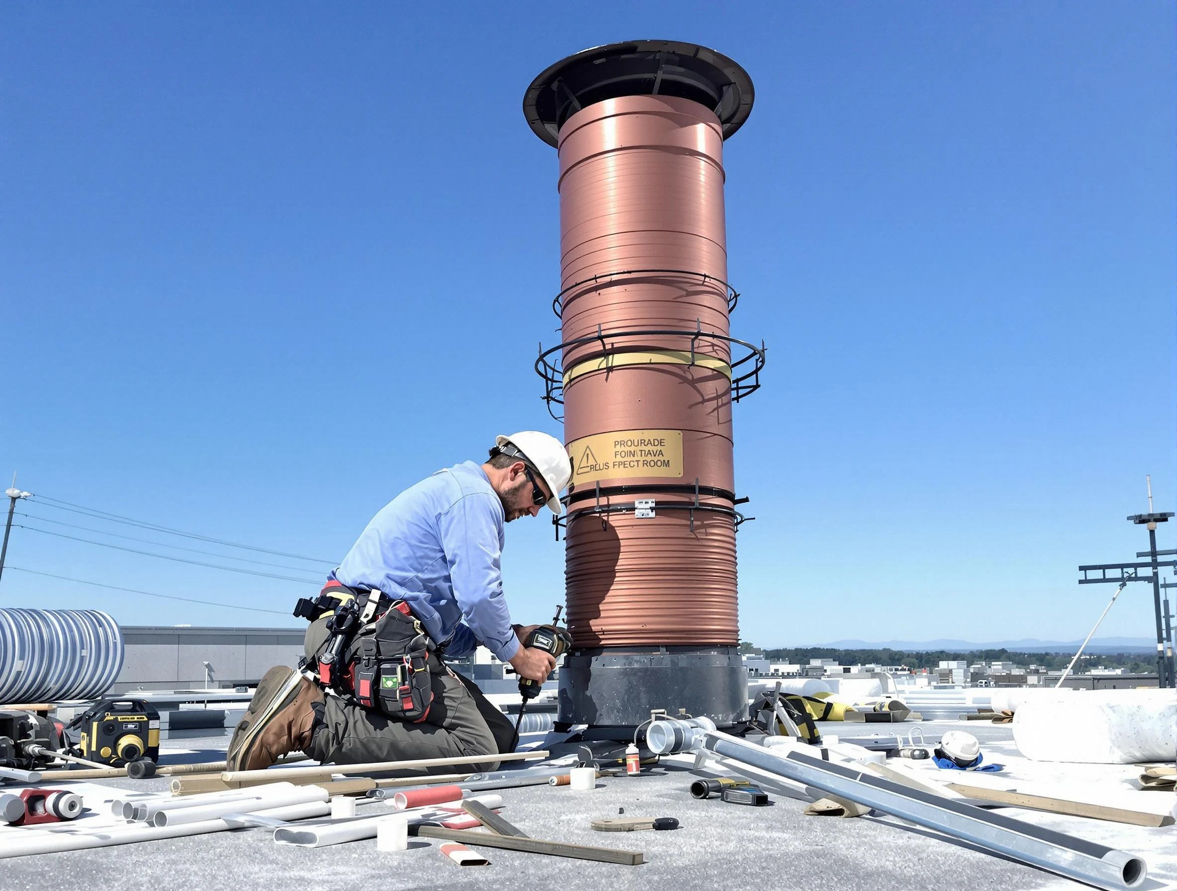 Installed chimney liner by Kaysville Chimney Sweep in Kaysville, UT