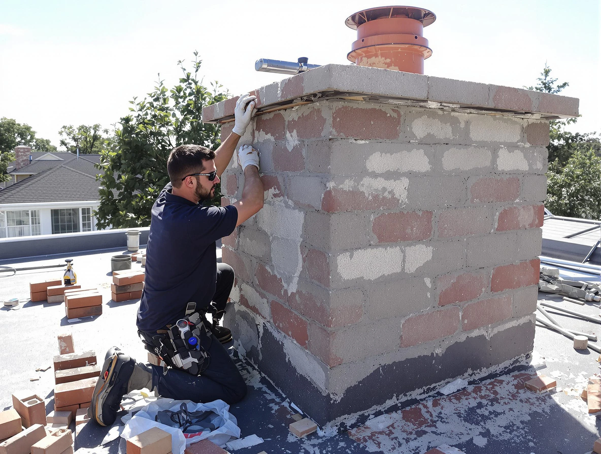Advanced chimney repair process by Kaysville Chimney Sweep in Kaysville, UT